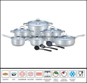 15PCS Stainless Steel Cookware Set